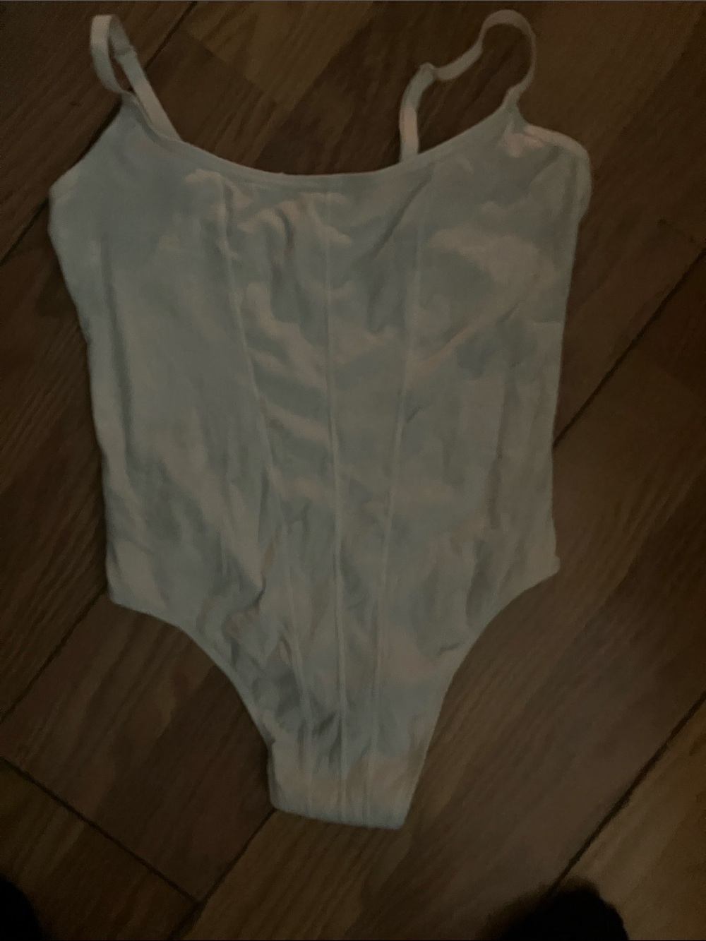 Girls White One-Piece Bodysuit